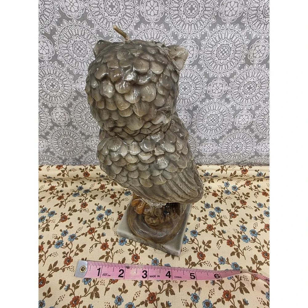 Village Candles Owl Candle Handcrafted‎ Christians Gatlinburg Tennessee Decor